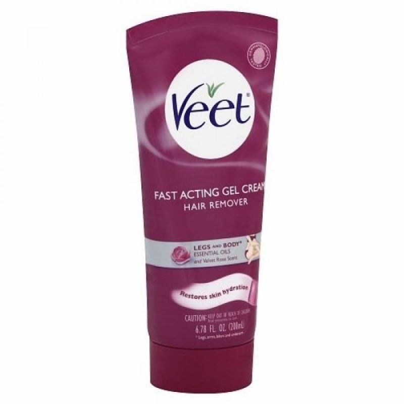 Buy Veet Fast Acting Gel Cream Hair Remover - Legs and Body - Essential Oils and Velvet Rose Scent - 6.78 oz (200 ml) - intl Singapore