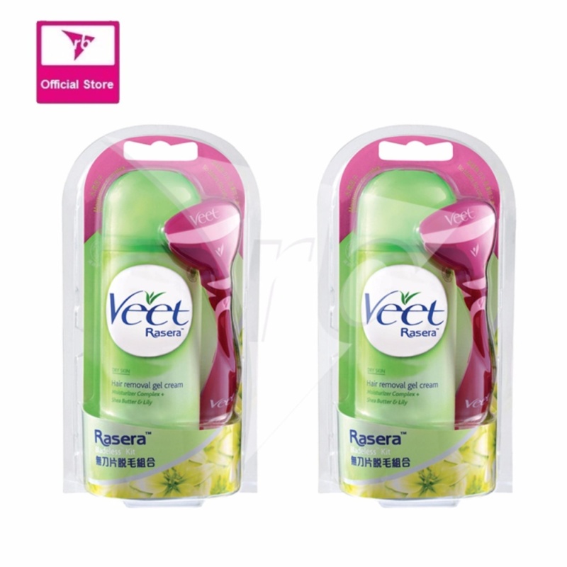Buy Veet Rasera Hair Removal Gel Cream Dry Skin 150G (Bundle of 2) Singapore