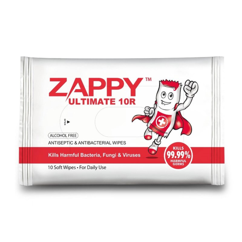 Buy Zappy Ultimate Antiseptic Wet Wipes 10R (48 Packets) Singapore