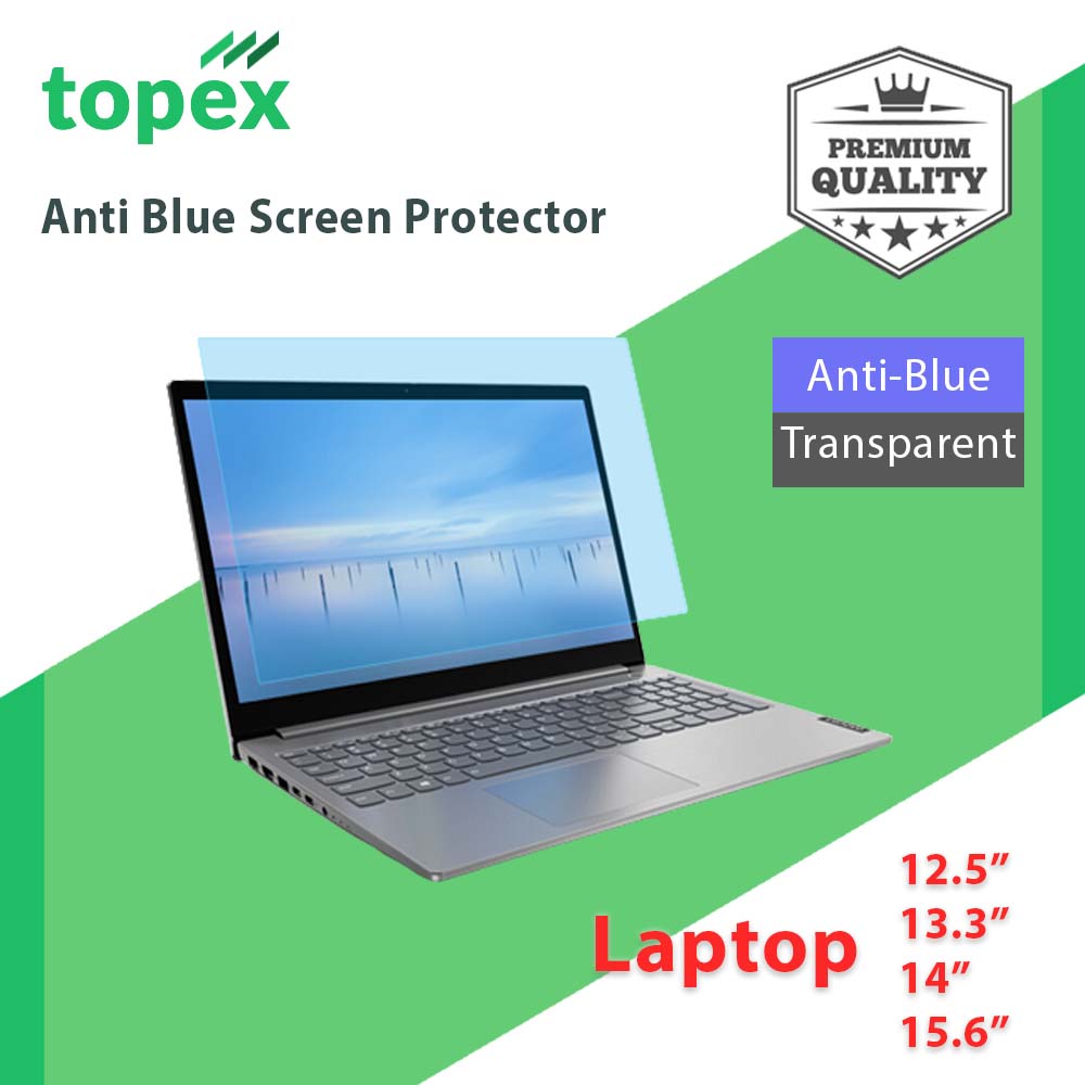 blue screen laptop protector