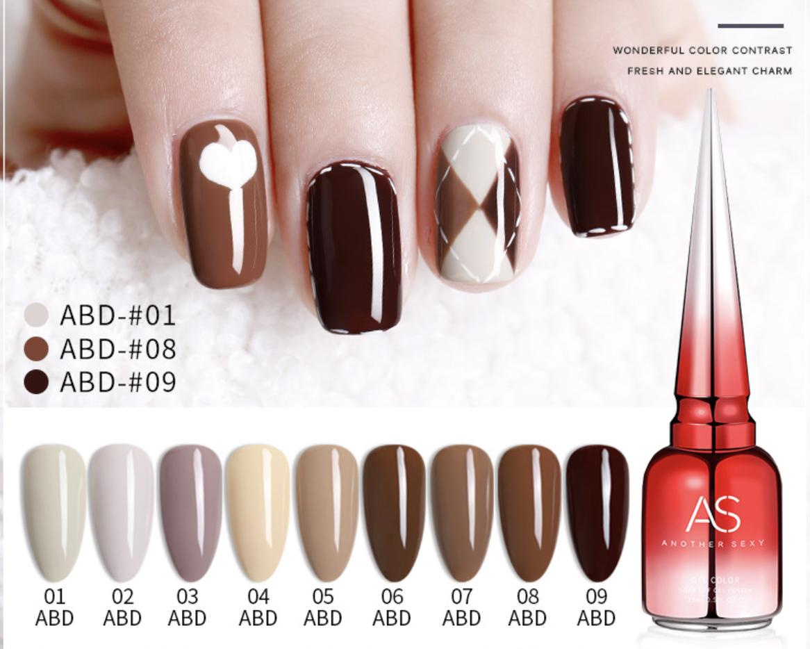 Sơn gel as mã abd chai đỏ 15ml chính hãng