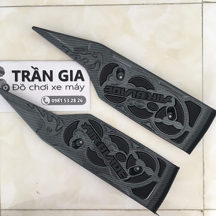 Thảm lót chân xe ab airblade 2016-2017-2018-2019 tấm để sàn gác chân cacbon