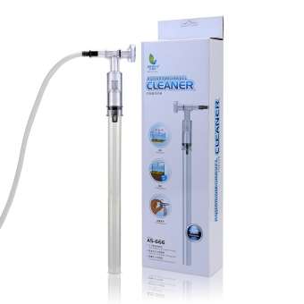 Dụng cụ hút cặn bể cá, hút đáy, hút phân cá AS-666B siêu sạch loại tốt ( trắng)