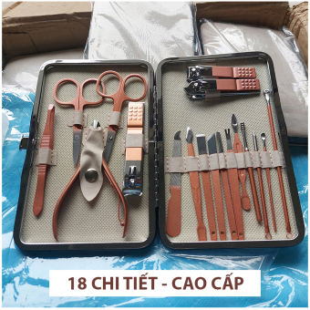 Dụng Cụ Làm Móng Tay Chân 18 Chi Tiết - Bộ Làm Nail