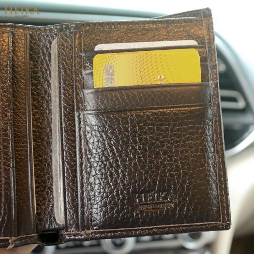 Ví Nam / Bóp Nam  Ví Da Nam / Bóp Da Nam Giá Tận Xưởng Có 3 Ngăn Lớn 1 Khóa Kéo 7 Ngăn Nhỏ Bỏ Vừa Tất Cả Các Loại Giấy Tờ, Bảo hành 24 tháng, thương hiệu Heika