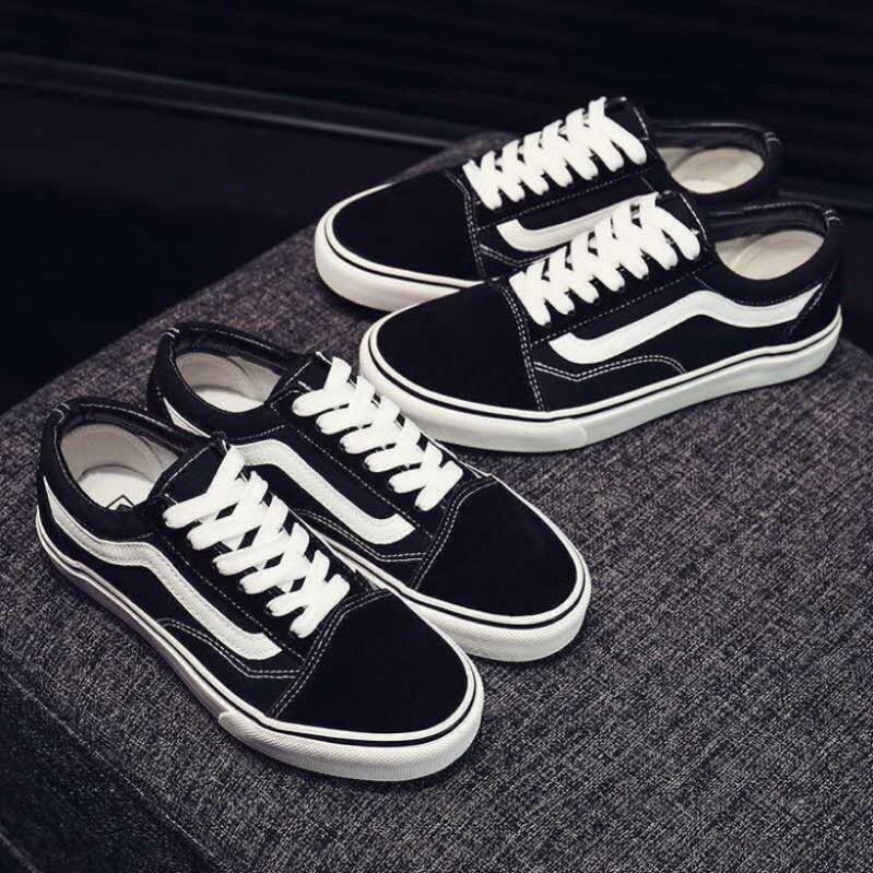 Giày sneaker vans old skool, giày thể thao nam nữ vans đen cao cấp bản mới cực đẹp