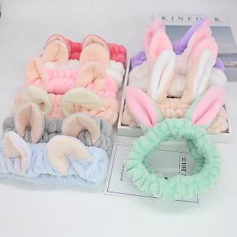 Băng Đô Tai Thỏ Tai Mèo Đáng Yêu Băng Đô Cài Tóc Rửa Mặt