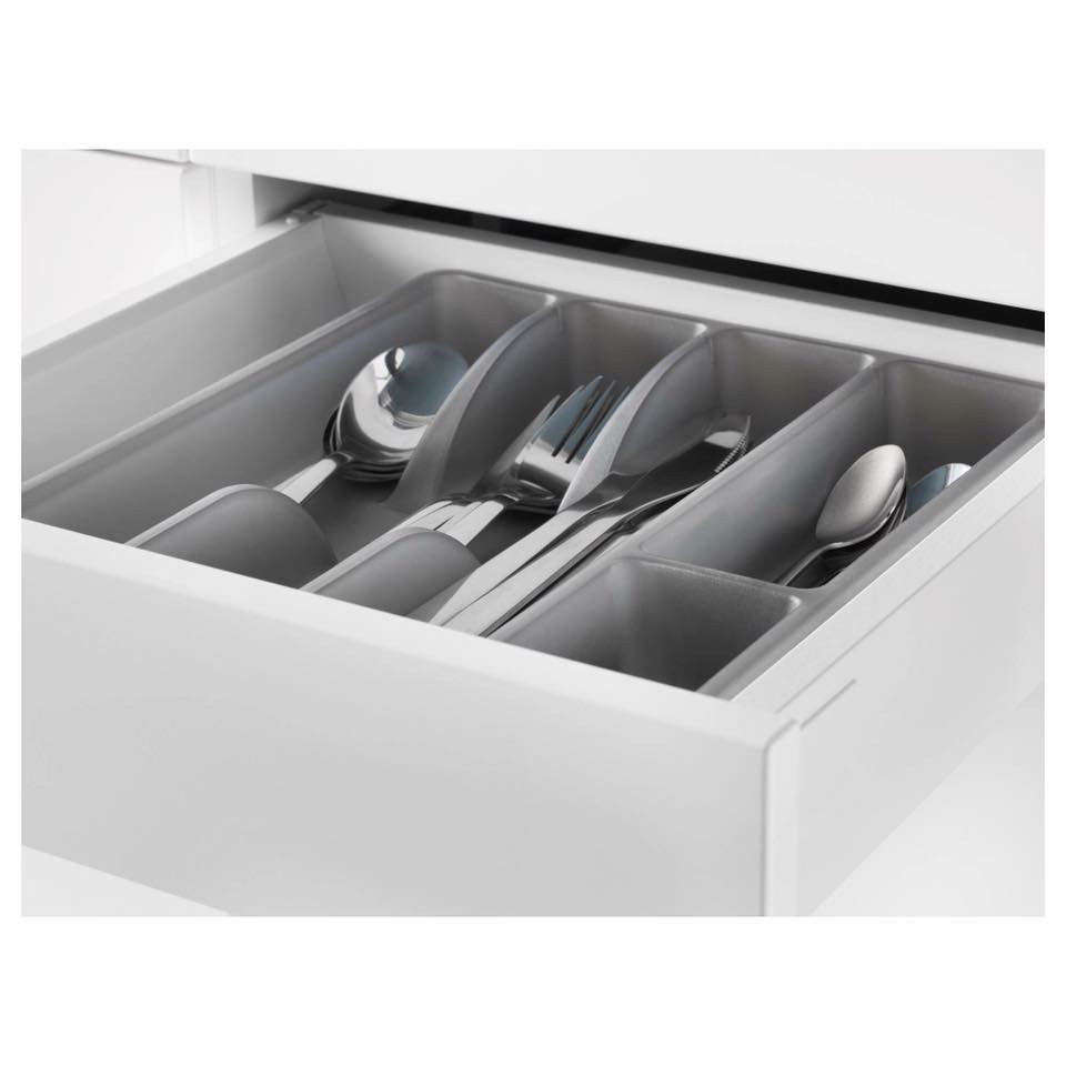 Khay nhựa chia ngăn đựng dao muỗng thìa đũa - chính hãng ikea