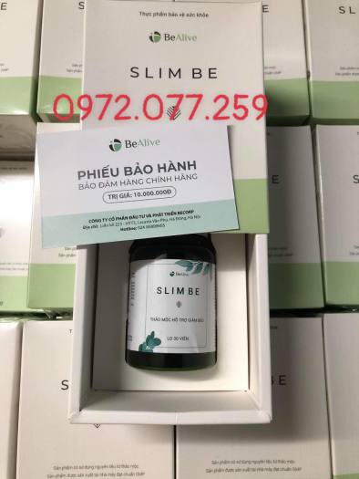 Trà Giảm tăng cân Slim Be mẫu mới nhất dạng lọ - ( lọ 30 Viên) - Kèm thẻ Bảo Hành-cam kết chính hãng