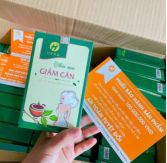 Trà Giảm cân Hera Plus dạng viên kèm phiếu bảo hành