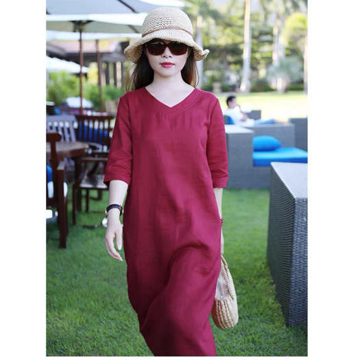 Đầm suông linen tay lỡ màu trắng đai rời, chất vải linen mềm mát, thời  trang phong cách Hàn Quốc | Shopee Việt Nam