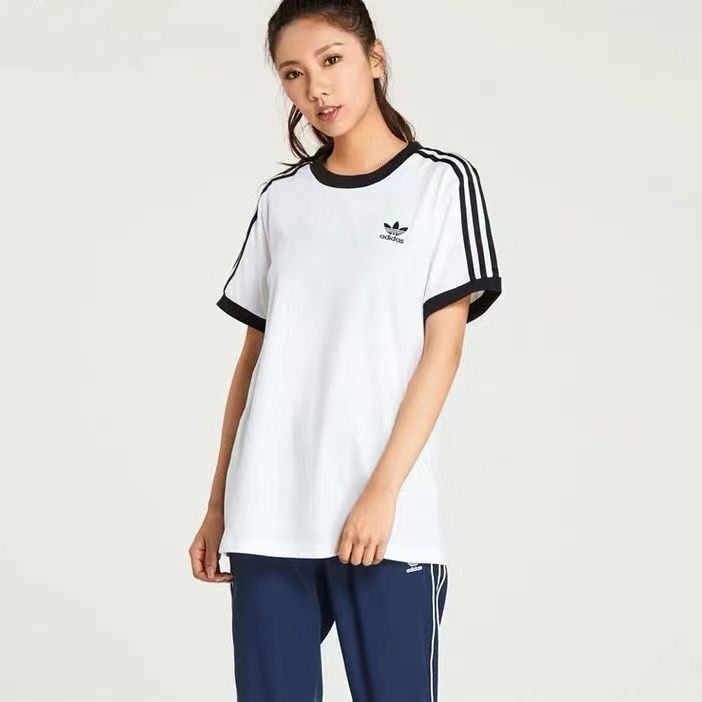Adidaseˉ mới áo thun unisex thể thao chạy bộ cổ tròn áo mặc trong thường ngày dễ phối cho nam/nữ