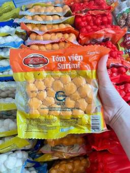 Tôm Viên Viên 500g lacusina  viên chiên,thả lẩu siêu ngon(Giao hàng HN)