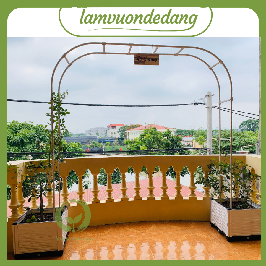 CỔNG VÒM HOA HỒNG CAO 2M85 - Hàng Nhật Bản - khung vòm hoa cho hoa hồng leo, khung trồng cây hoa leo, giàn leo trồng cây giúp làm đẹp sân vườn