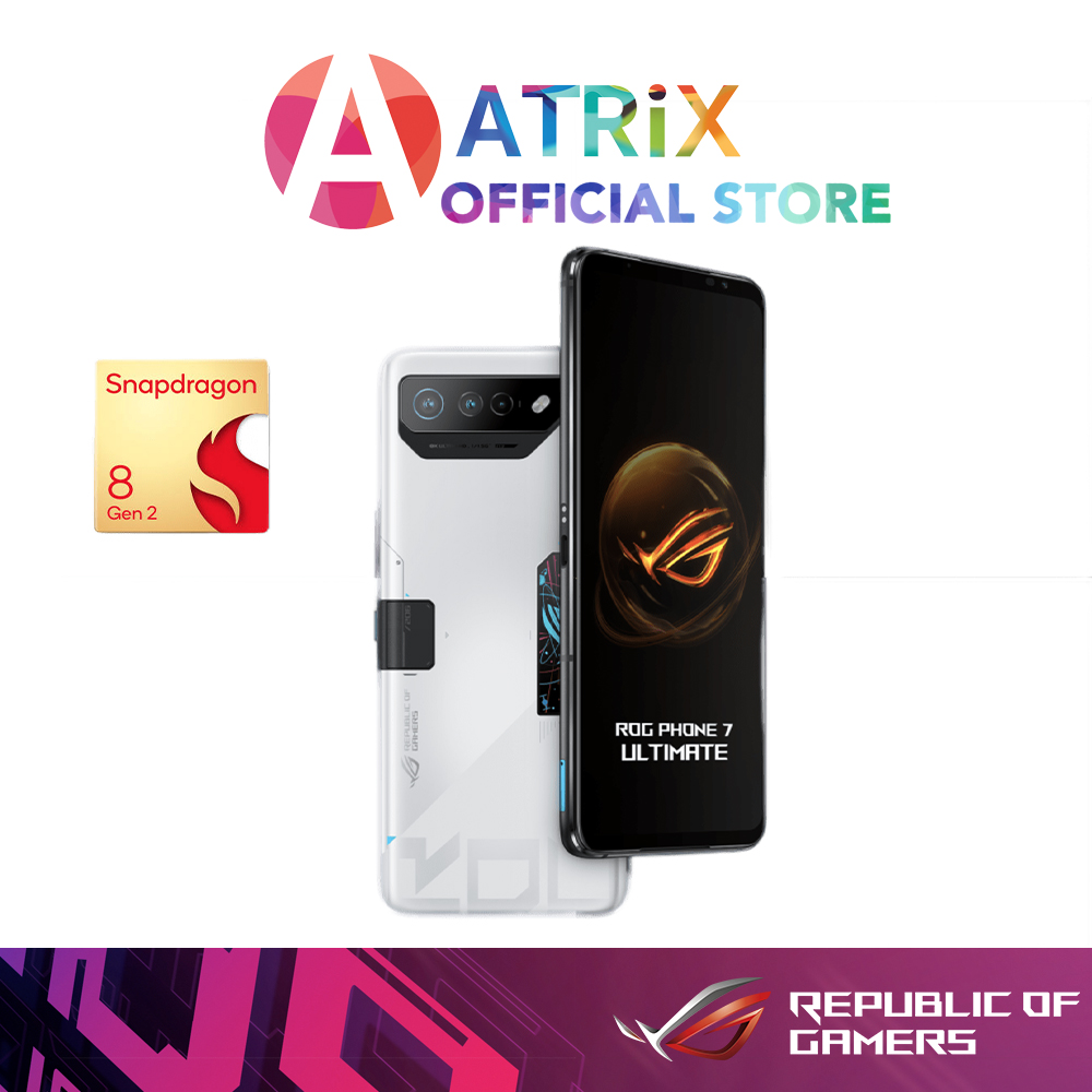 【Same Day Delivery/Free Case】ASUS ROG Phone 7 Ultimate | 6.78" FHD+ (2448 x 1080) Samsung AMOLED 165Hz | Qualcomm Snapdragon 8 Gen2 | Adreno 740 | 16GB LPDDR5X | 512GB Storage | Android 13