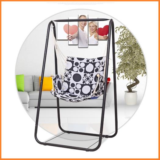 Ghế Võng Xích Đu Trong Nhà - Ghế Xích Đu Treo Khung Thép Chống Gỉ Cao Cấp, Ghế Xích Đu, Ghế Xích Đu Sân Vườn, Ghế Xích Đu Thư Giãn Đa Năng