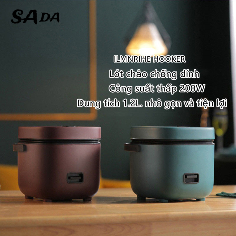 SADA Nồi cơm điện gia dụng mini 0.8L có điện áp 220V công suất 200W tần số 50Hz, chất liệu lót hợp kim nhôm, thiết kế nhỏ gọn, giá tốt