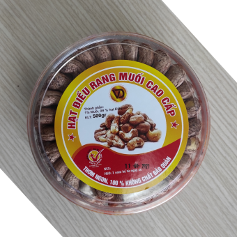 [ Quà Tết] 1Kg Hạt điều rang muối - Hạt điều A cồ xếp hộp