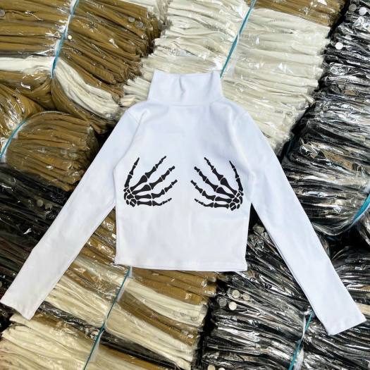 Áo cổ lọ borip dáng ôm tôn chọn vóc dáng thon gọn cho nữ thời trang hàn quốc-15C53