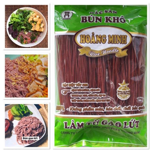 Bún Phở gạo lứt Hoàng Minh giảm cân đẹp dáng đẹp da TAMAN bún gạo lứt đỏ, bún gạo lứt đen, phở gạo lứt đỏ