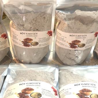1kg Bột gạo lứt đã rang sẵn nghiền mịn
