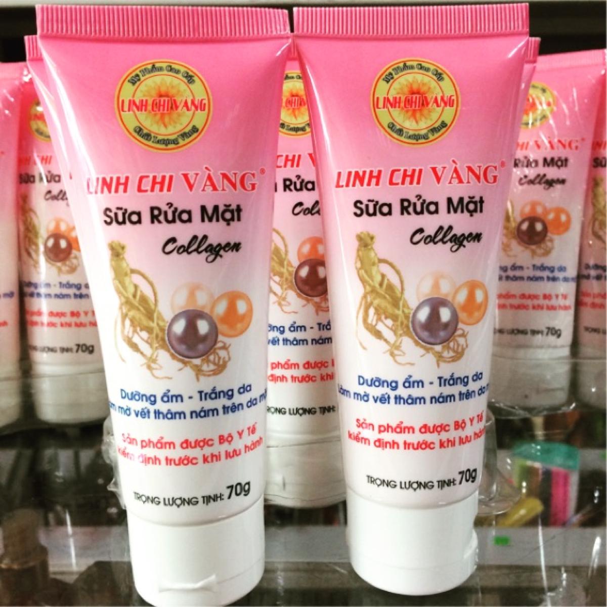 [HCM]SỮA RỬA MẶT NHÂN SÂM – NGỌC TRAI LINH CHI VÀNG 70G