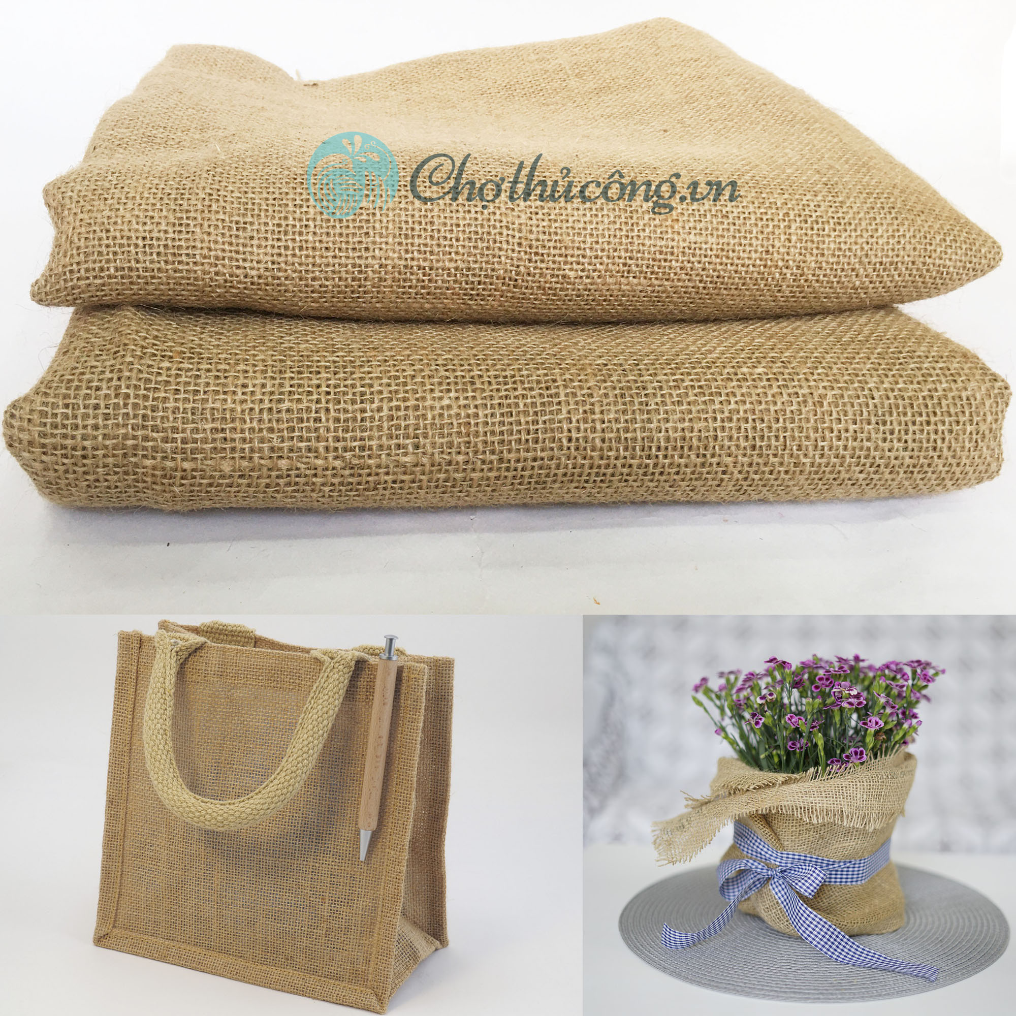 Vải đay, vải bố trang trí, may túi, phông nền chụp ảnh, làm decor handmade