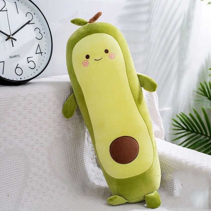 Gấu bông gối ôm quả bơ xanh dài gấu bông hình quả bơ dài