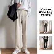 ALVIN# Men's Korean Wide Leg Pants - 3 Colors