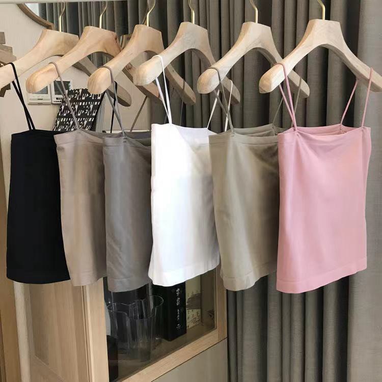 Áo 2 dây nữ dệt kim cao cấp - có mút đệm ngực mỏng (freesize 40-57kg) - Br14