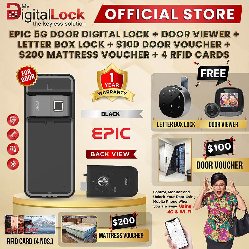 Epic Digital Door Lock - Best Price in Singapore - Nov 2023