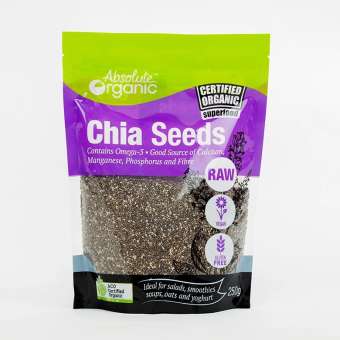 Hạt Chia Đen Hữu Cơ-ABSOLUTE ORGANIC CHIA SEED N250gr