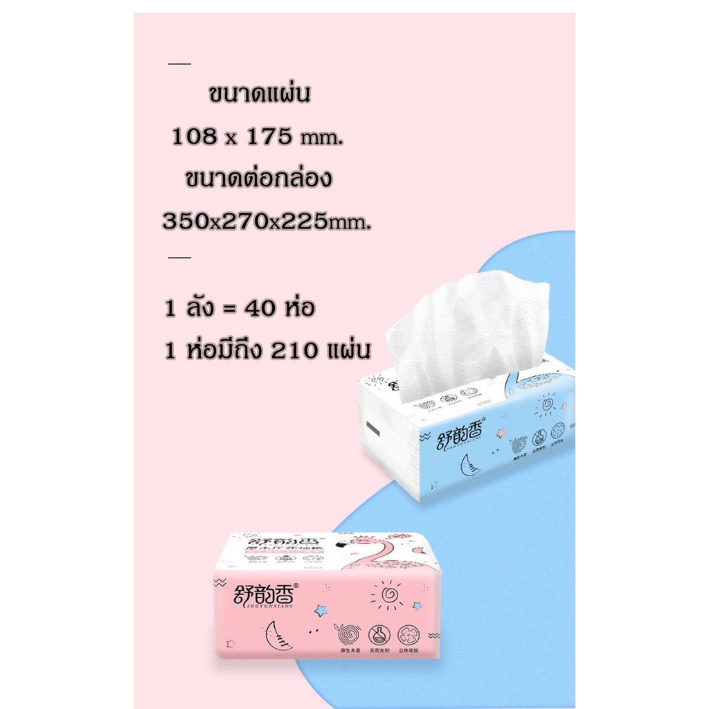 ทิชชู่สินค้า กระดาษทิชชู่แยกขาย 1 ห่อ คละสี(1 ห่อมี 210 แผ่น) กระดาษเช็ดหน้า ไร้ฝุ่น ไม่เป็นขุย ราคาถูก