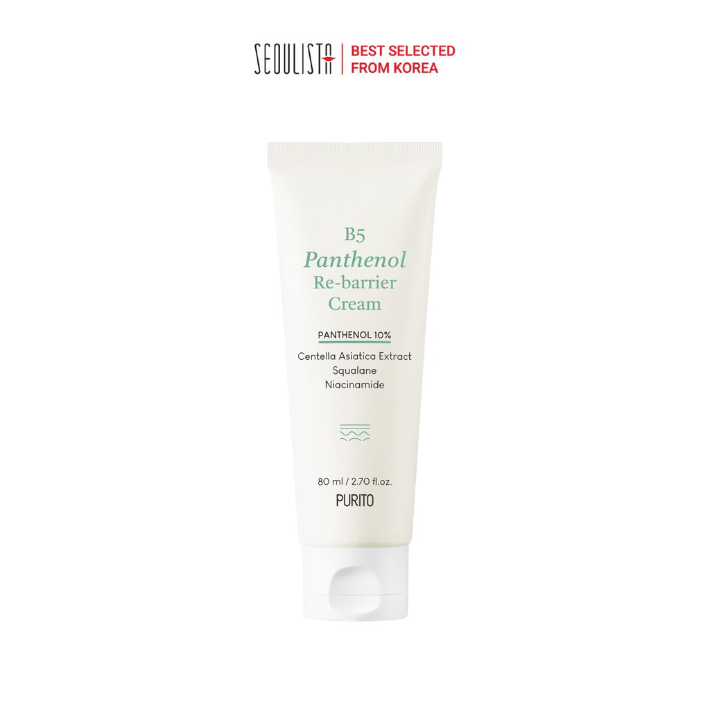 Kem dưỡng cấp ẩm phục hồi PURITO B5 Panthenol Re-barrier Cream 80ml