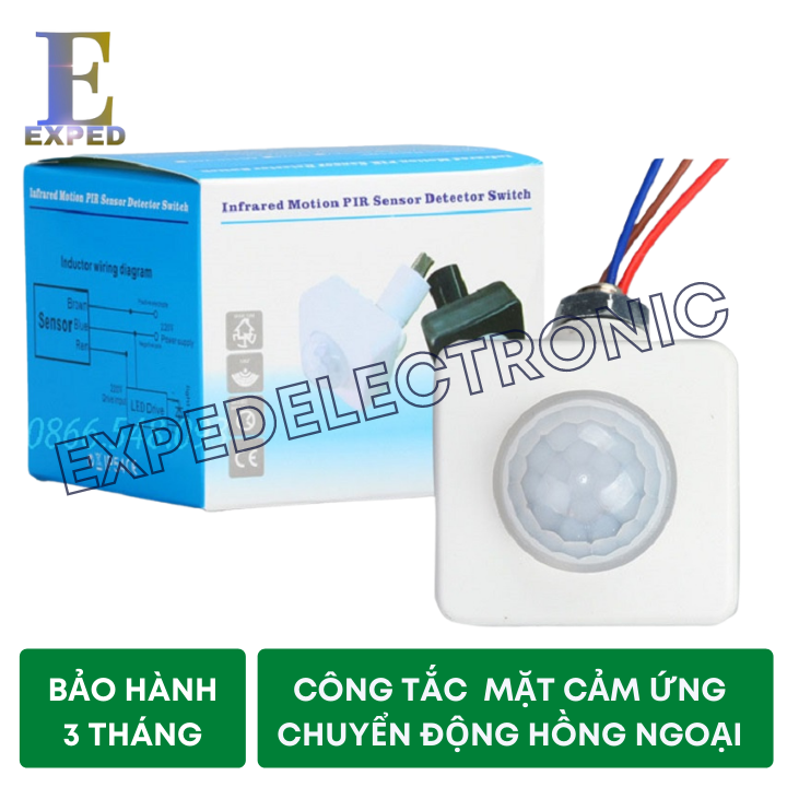 [Chính hãng] Công tắc mặt cảm ứng mini cảm biến chuyển động hồng ngoại GH209 bảo hành 3 tháng