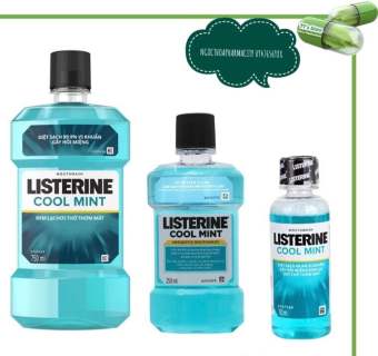 Nước Súc Miệng Listerin Cool Mint chai 250ml-750ml