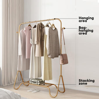 Drying rack floor to bedroom simple hanger household drying rail indoor hanger storage artifact folding clothes rack