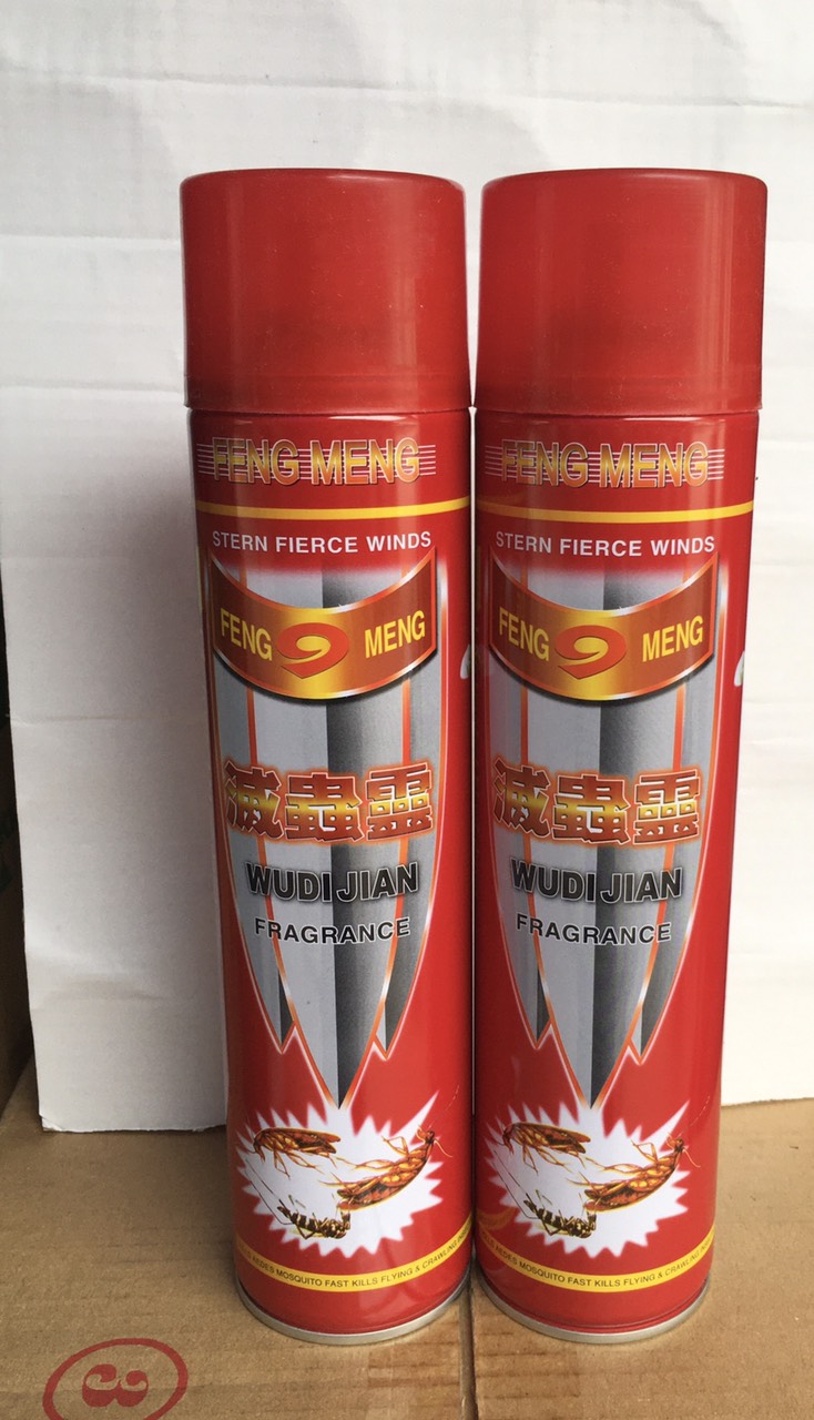 2 bình xịt muỗi, kiến, côn trùng wudijian 600ml