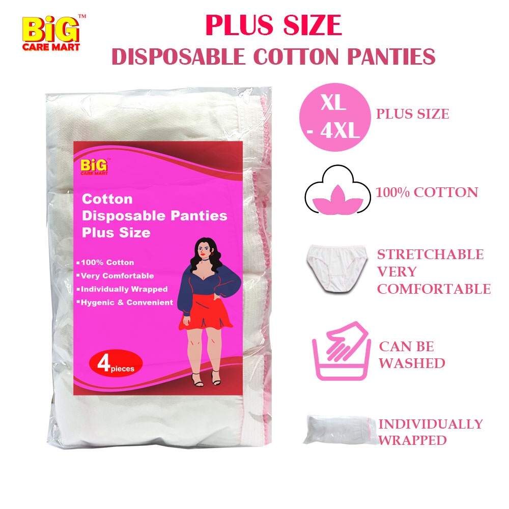 10PCS Disposable Underwear Pregnant Panties Cotton Postpartum Underpants  Plus size for Big Women L to 3XL