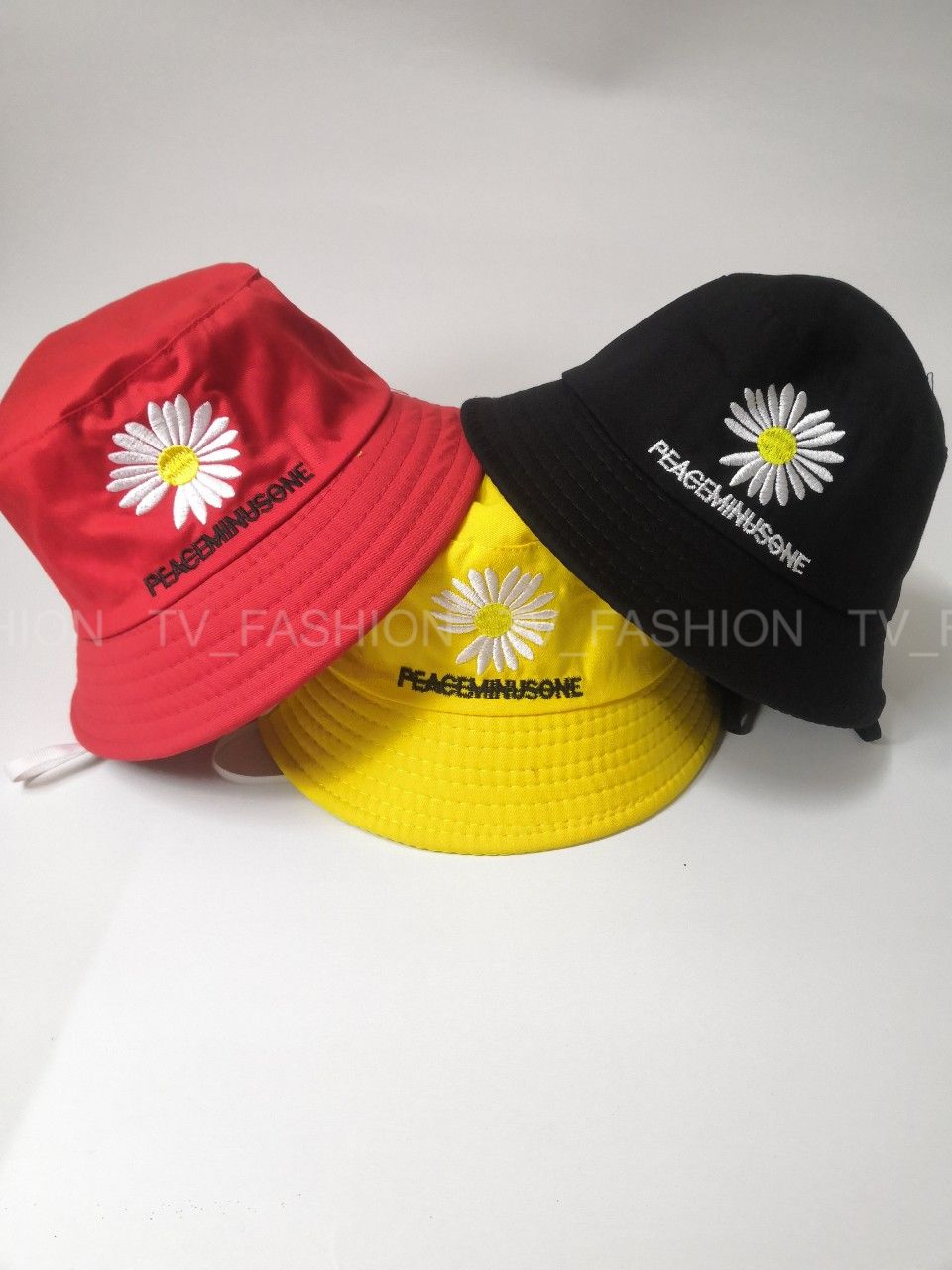 Nón Tai Bèo Trẻ Em Cho Bé Từ 1-4 Tuổi Thêu Hoa Cúc, Mũ Bucket Vành Tròn Chất Vải Thoáng mát