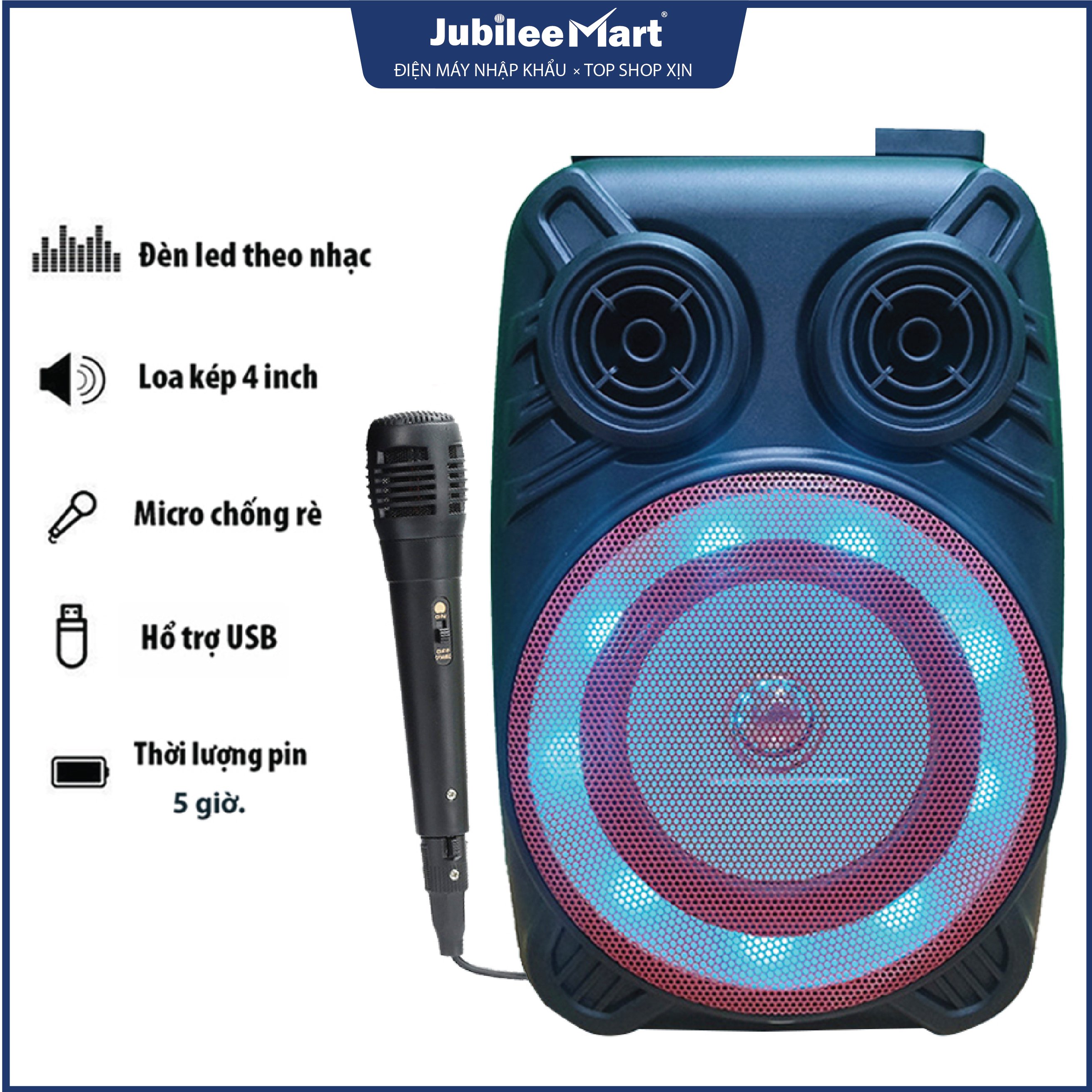 Giao hàng nhanh- loa bluetooth karaoke mini xách tay 1206, loa karaoke mini, loa karaoke công suất lớn, loa karaoke gia đình, loa karaoke bluetooth