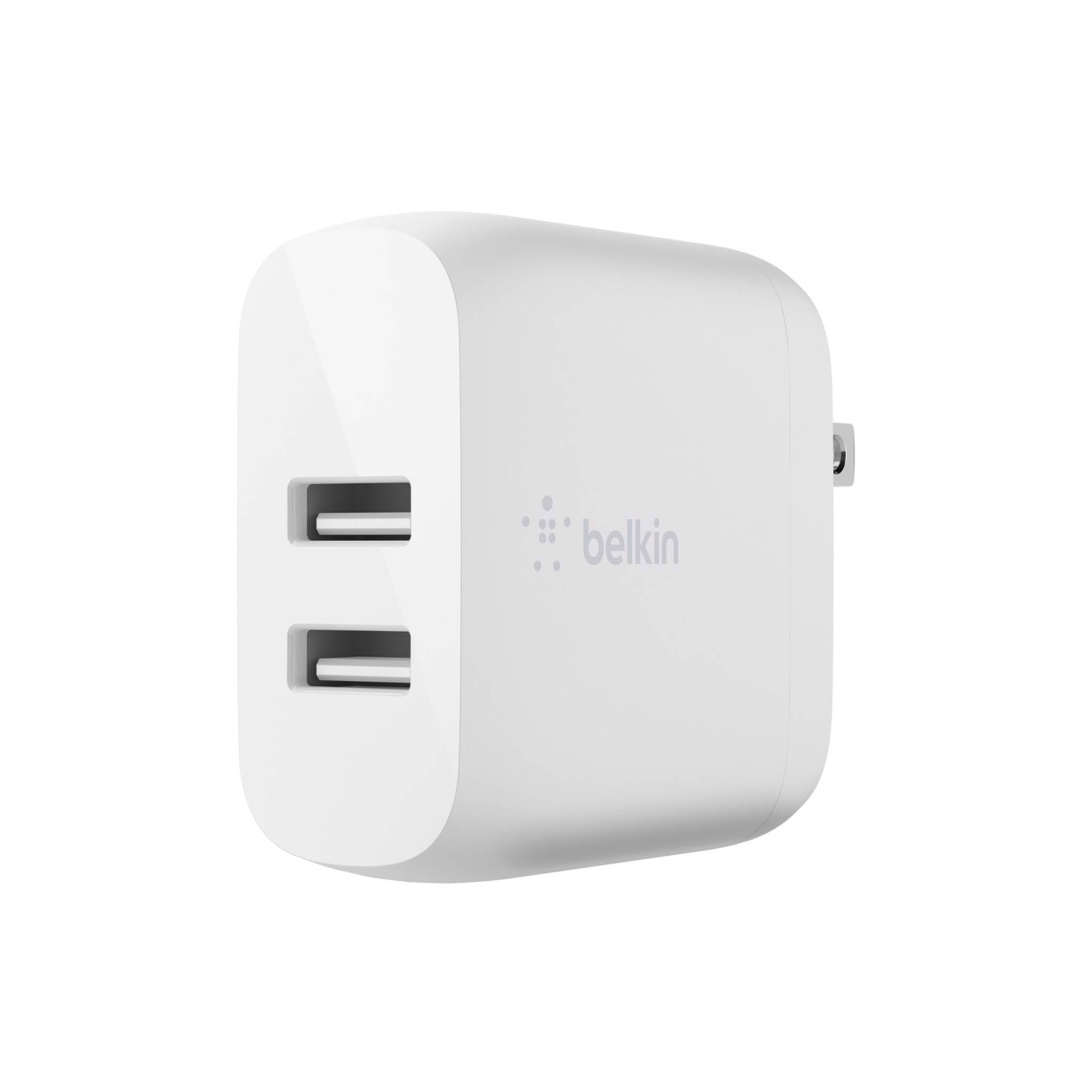 Sạc nhanh belkin boost↑charge™ 24w 2 cổng usb-a 12w - chân gập - hàng chính hãng - bảo hành 12 tháng - 1 đổi 1