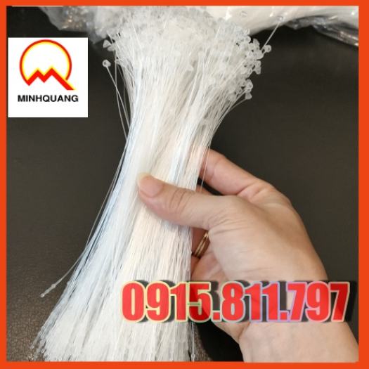 Dây nhựa xâu mác, dây cước gắn tag mác túi 1000 dây màu trắng kích thước 16.5cm cực dễ sử dụng (combo 1000c)