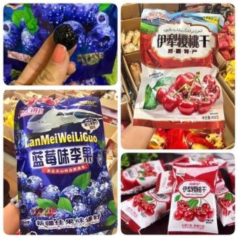 Kẹo ô mai việt quất 428g và ô mai Chery 408gr