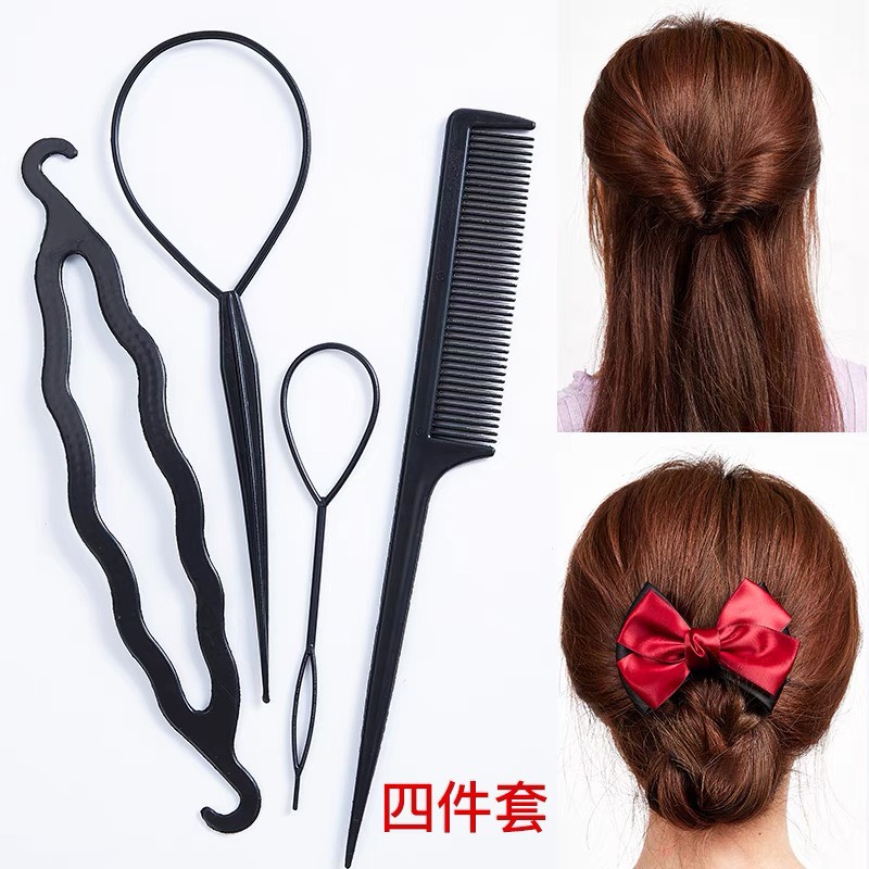 Bộ dụng cụ làm tóc 4 món, Dụng Cụ Tạo Kiểu Tóc-phukienteen