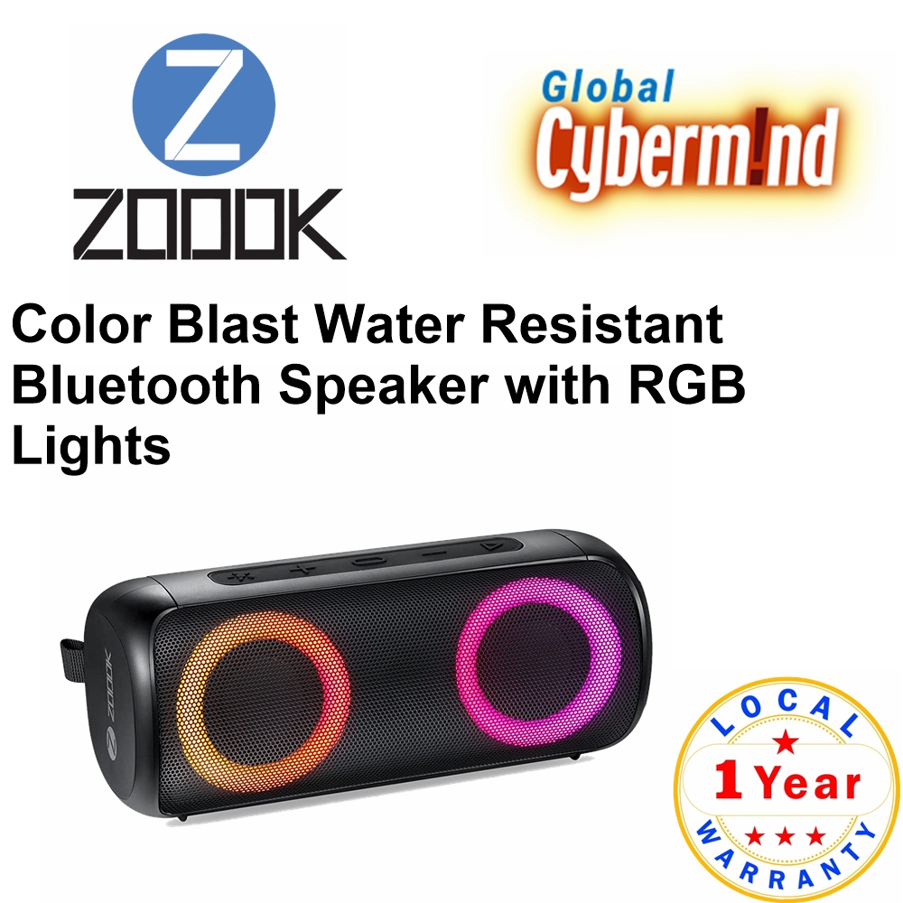 zoook color blast bluetooth party speaker 30 watts