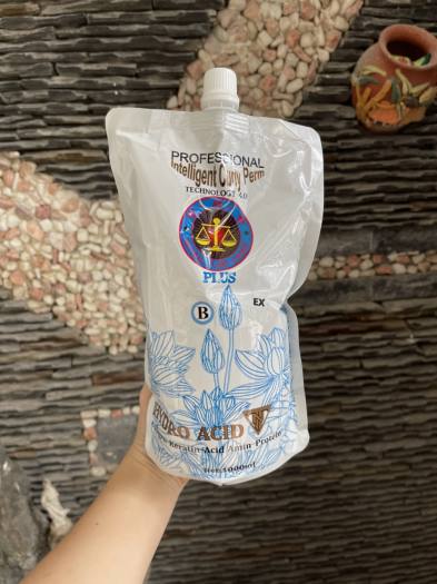 Thuốc uốn duỗi thông minh Hydro Acid TNT1000ml/ bịch uốn và duỗi tóc nhanh tiết kiệm thời gian, không lo cháy tóc, không quan tâm mềm hóa_LOVE BEAUTIFUL