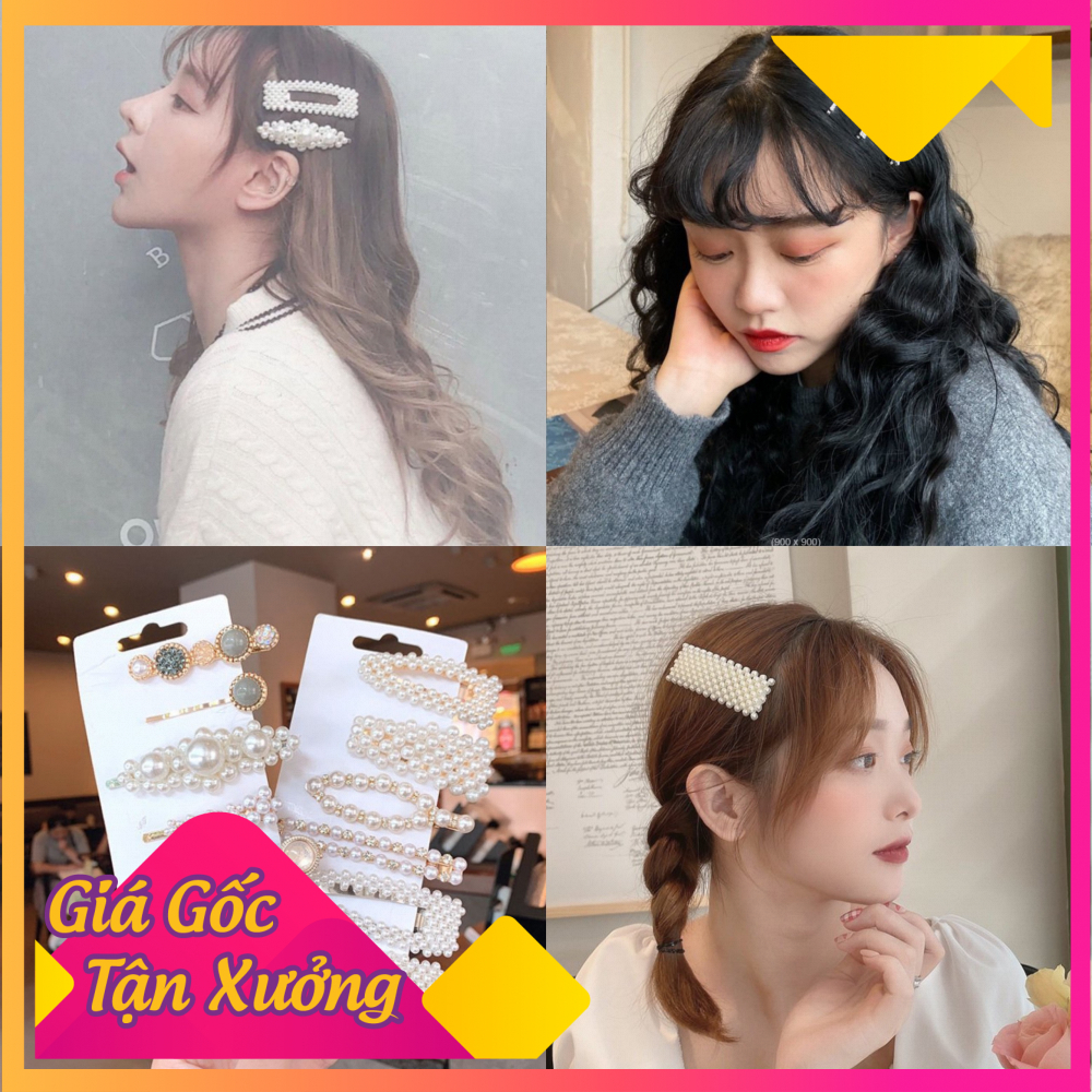 Kẹp tóc phong cách hàn quốc đính hột đính đá cho cô nàng quý phái - kẹp tóc nữ cực sang trọng nhiều mẫu mã cực đẹp