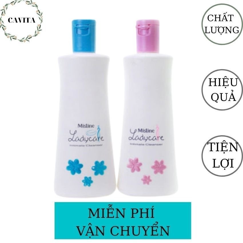 [FREESHIP] Dung Dịch Vệ Sinh Phụ Nữ Mistine Ladycare 200ml Thái Lan CAVITA Hương Thơm Nhẹ Nhàng, Tự Nhiên (Màu Hồng)