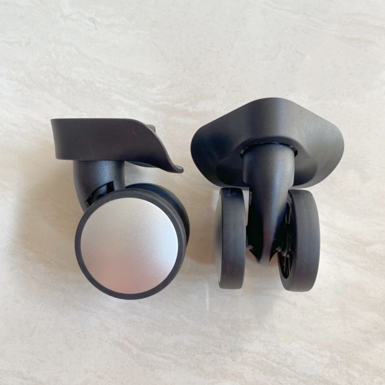 2 Roues De Remplacement Pour Valise Samsonite - Universelles, Plastique ABS, Noires, Lot De 2